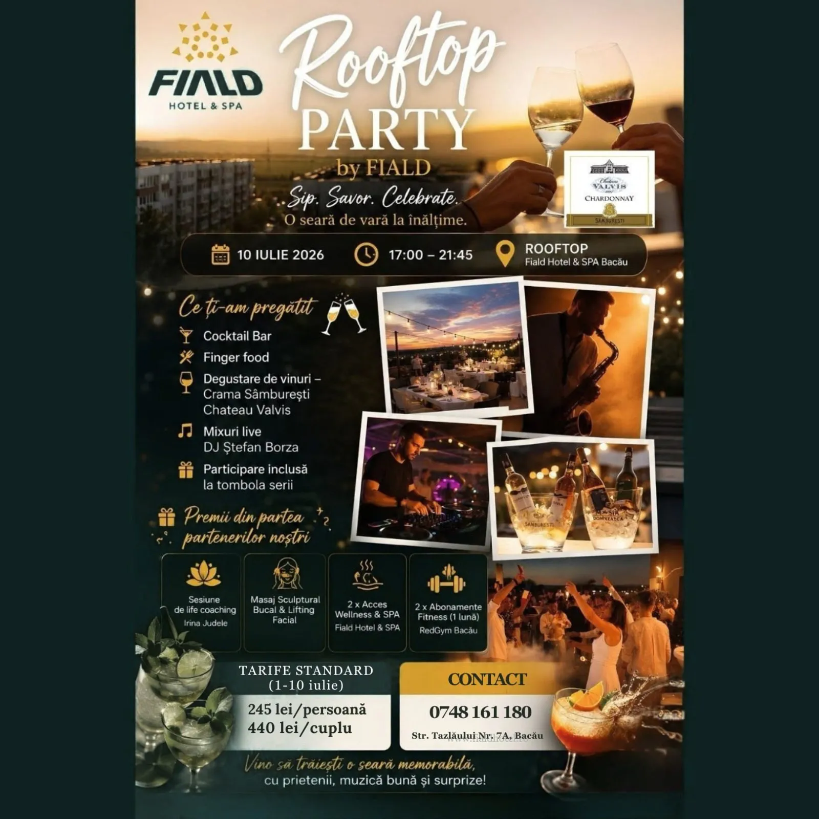 Rooftop Party – Seară de Vară 10 Iulie | Fiald Hotel & Spa